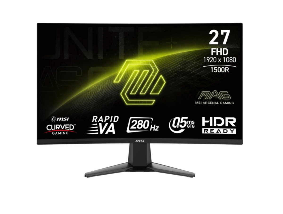 Monitor MSI MAG 276CXF 27" LED Rapid VA FullHD 280Hz Adaptive Sync Curva - Imagen 1