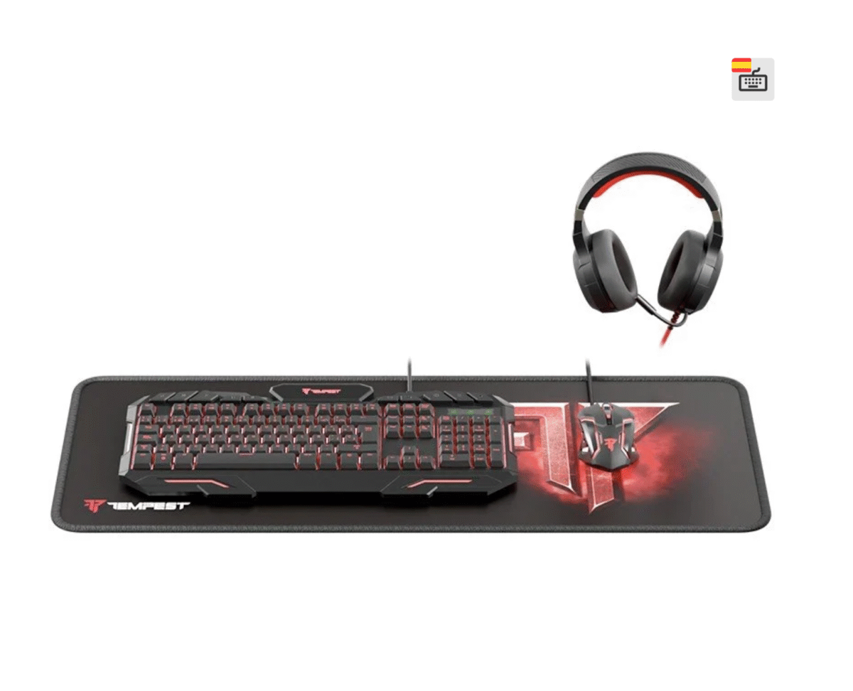 Tempest Oblivion Combo Gaming Teclado + Ratón + Auriculares + Alfombrilla - Imagen 1