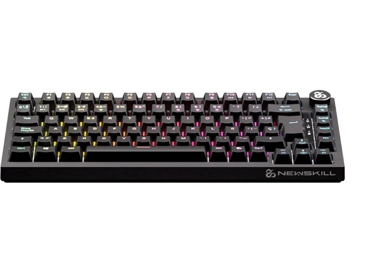 Newskill Pyros PRO Teclado Gaming Inalámbrico Mecánico 75% Hotswap Negro - Imagen 2