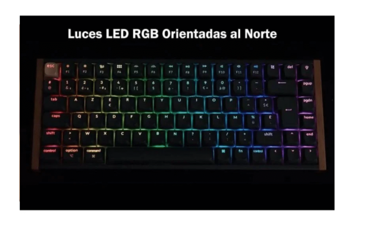 Keychron K2 HE Teclado Mecánico Gaming Magnético Inalámbrico Bluetooth Switch Purple Negro y Madera - Imagen 3