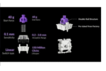 Keychron K2 HE Teclado Mecánico Gaming Magnético Inalámbrico Bluetooth Switch Purple Negro y Madera - Imagen 5