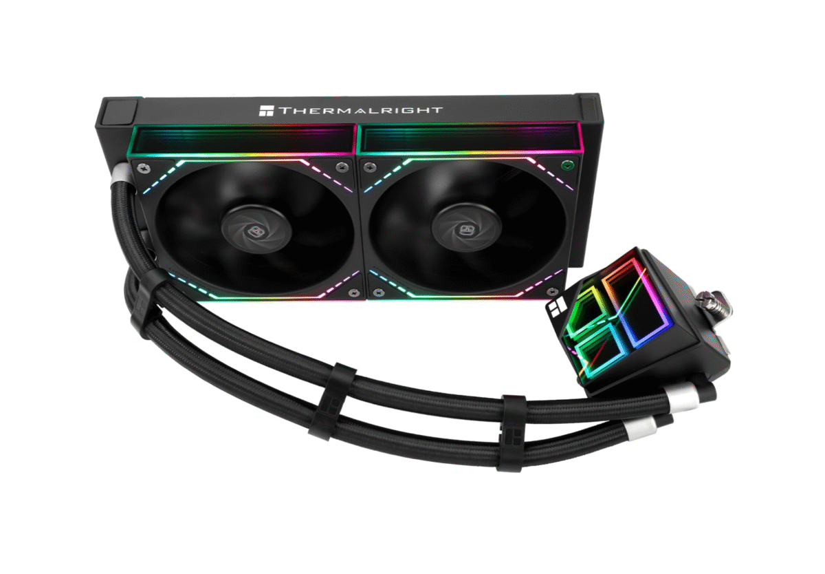 Thermalright Frozen Infinity 240 BLACK - Ventilador de CPU doble PWM con 2000 rpm, para AM4/AM5 e Intel LGA115X/2011/1700/1851, Infinity Mirror - Imagen 1