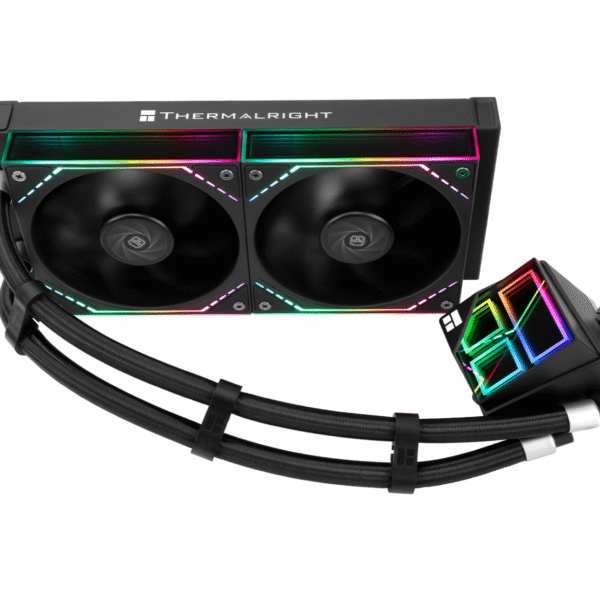 Thermalright Frozen Infinity 240 BLACK - Ventilador de CPU doble PWM con 2000 rpm, para AM4/AM5 e Intel LGA115X/2011/1700/1851, Infinity Mirror