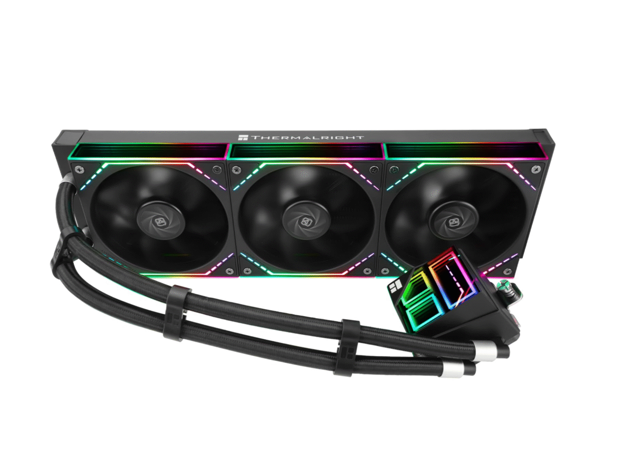 Thermalright Frozen Infinity 360 Black- Ventilador de CPU (triple PWM, 2000 rpm, para AM4/AM5 e Intel LGA115X/2011/1700/1851 - Imagen 1